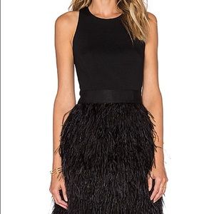Milly Blair Feather Dress / Sz 4